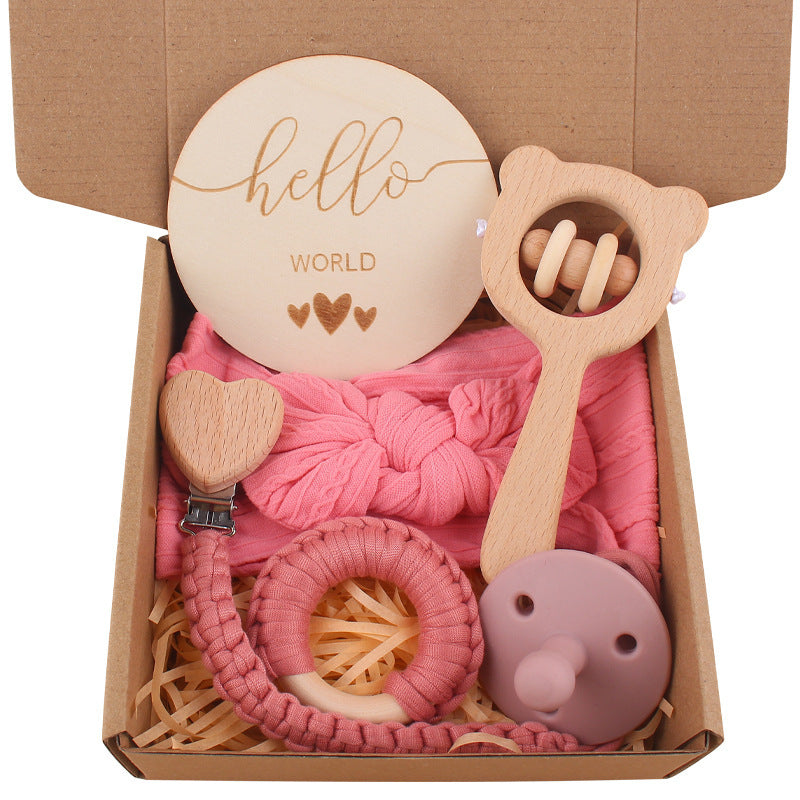 Cute Baby Teether & Saliva Towel Set