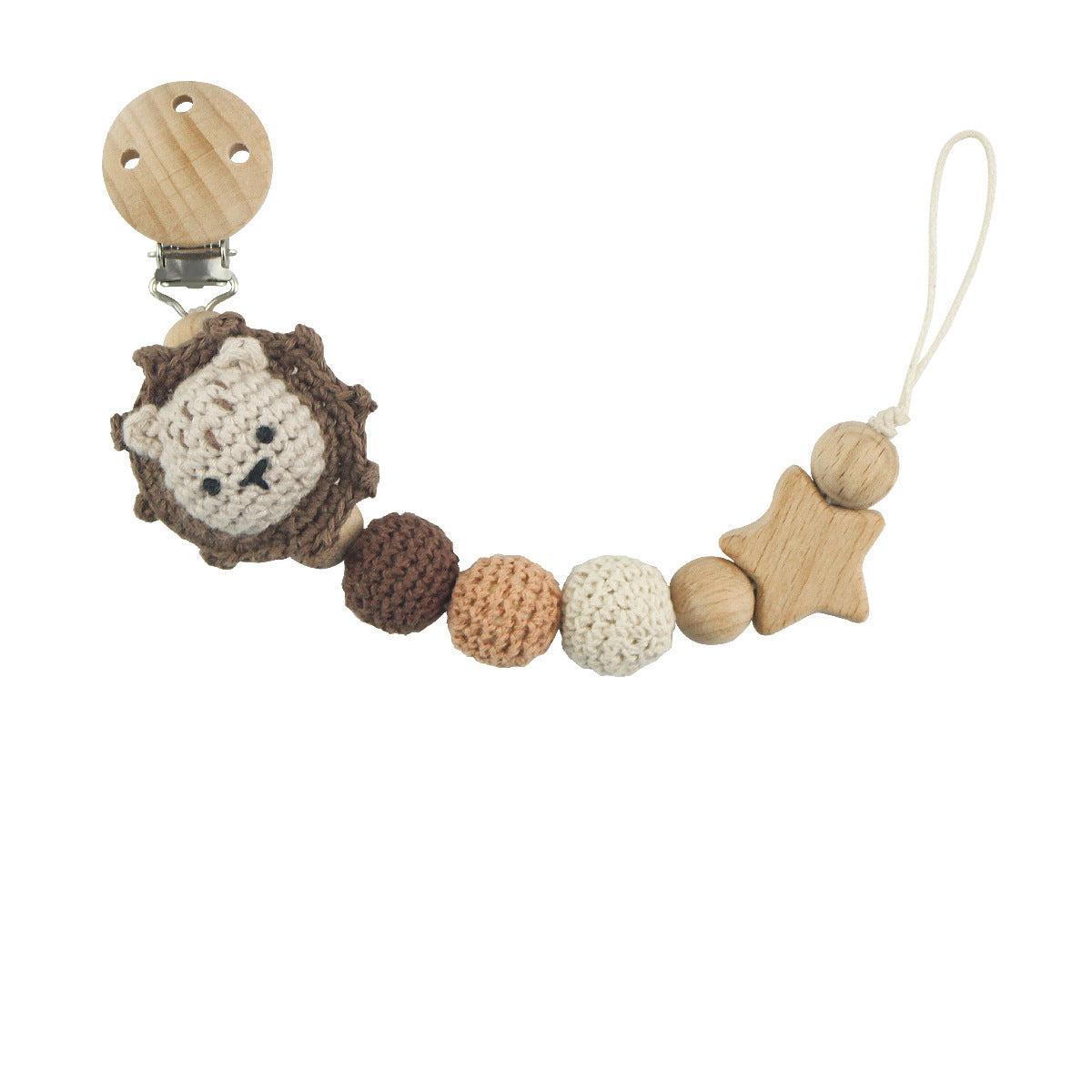 Adorable Baby Pacifier Chain with Fun Cartoon Animals