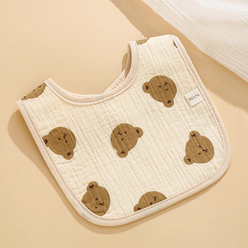 Comfy Cotton Baby Bib and Spill-Proof Towel
