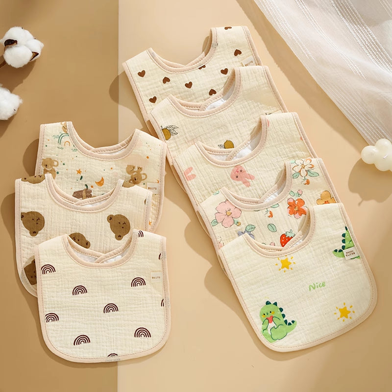 Comfy Cotton Baby Bib and Spill-Proof Towel