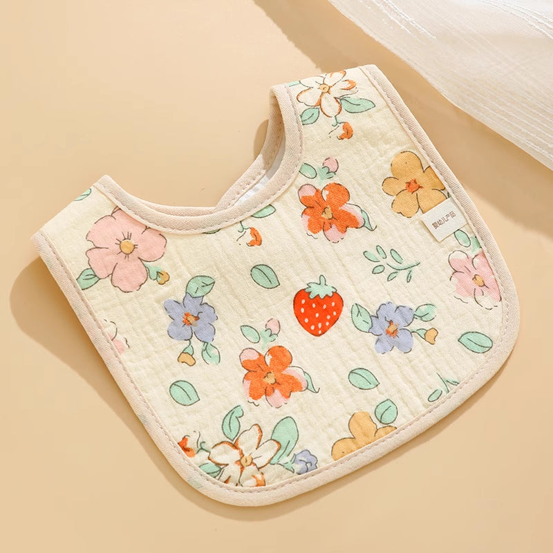 Comfy Cotton Baby Bib and Spill-Proof Towel