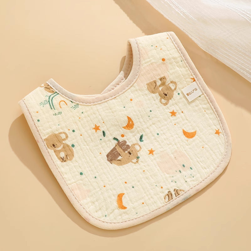Comfy Cotton Baby Bib and Spill-Proof Towel