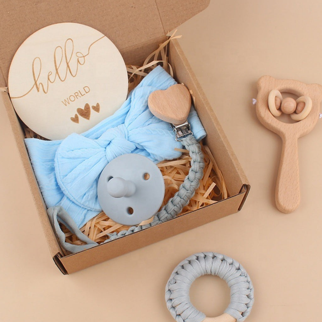 Cute Baby Teether & Saliva Towel Set