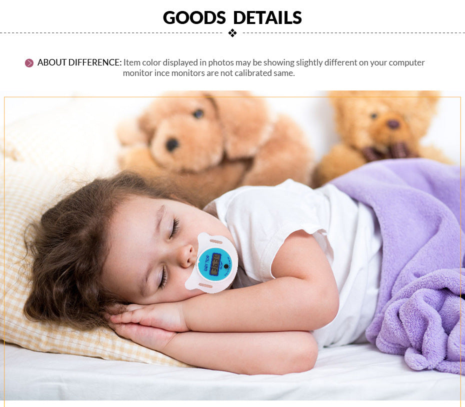 Soft Baby Pacifier Thermometer for Simple, Gentle Temperature Monitoring