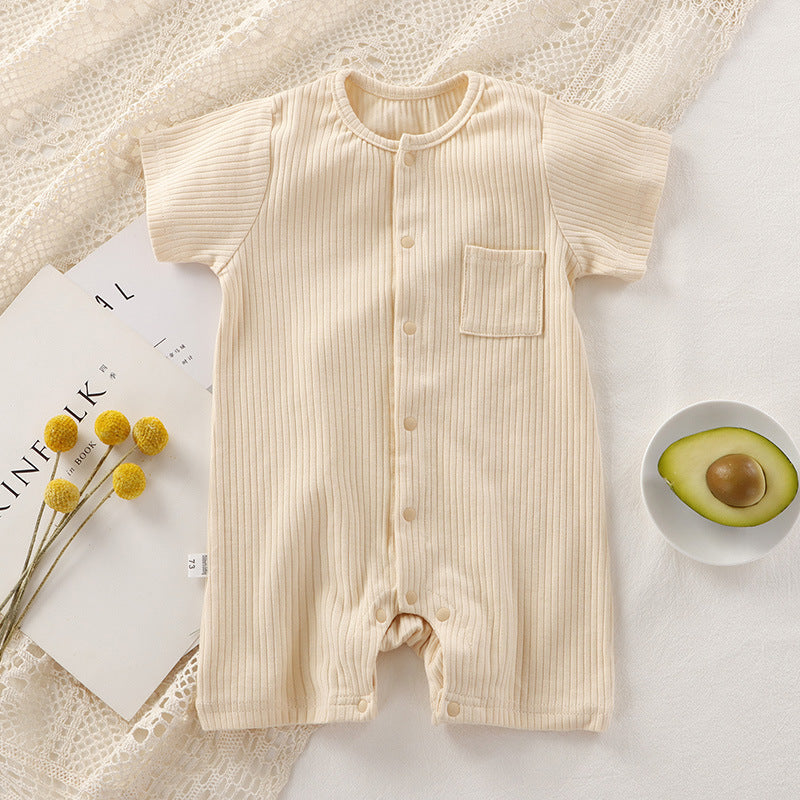 Cozy Cotton Baby Jumpsuit & Cardigan Set
