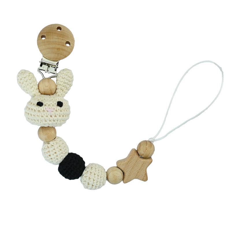 Adorable Baby Pacifier Chain with Fun Cartoon Animals