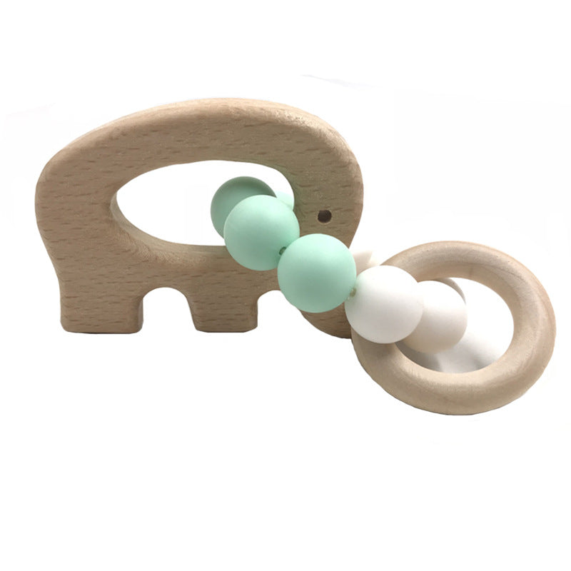 Adorable Baby Teething Bracelet with Rattle & Drum