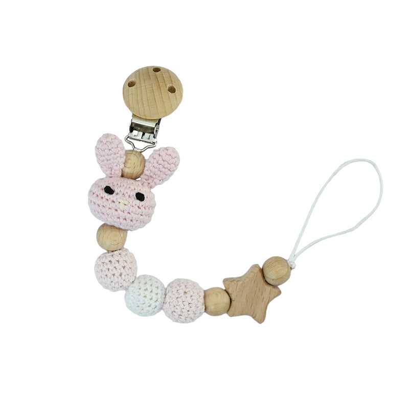 Adorable Baby Pacifier Chain with Fun Cartoon Animals