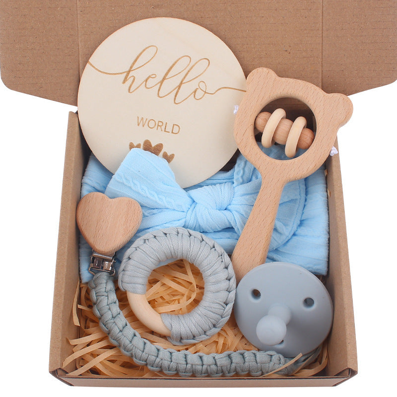 Cute Baby Teether & Saliva Towel Set