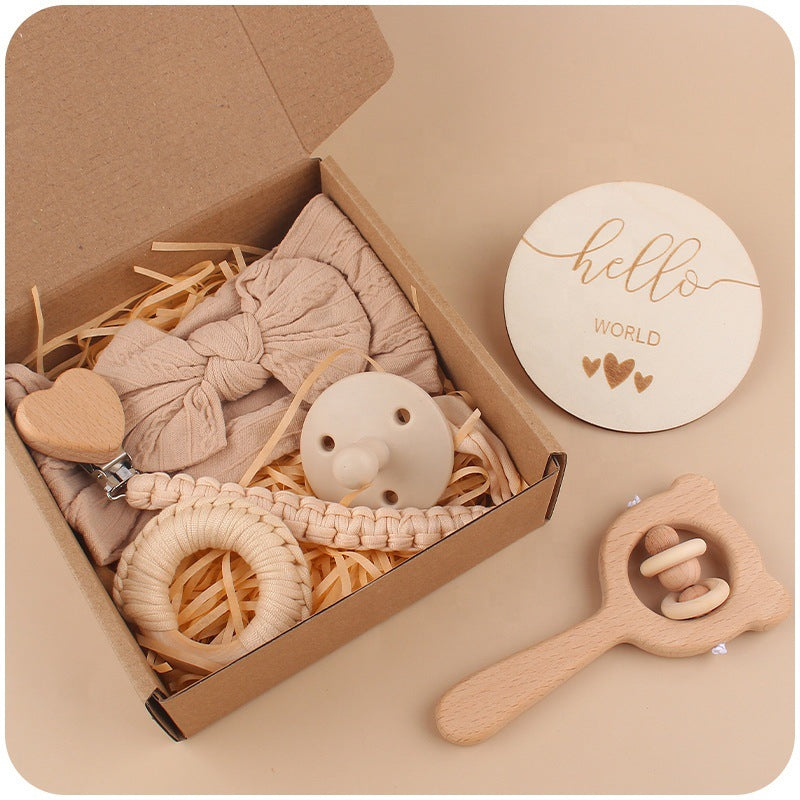 Cute Baby Teether & Saliva Towel Set