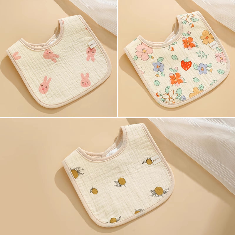 Comfy Cotton Baby Bib and Spill-Proof Towel