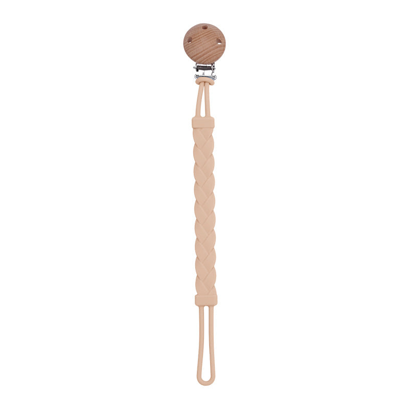 Gentle Silicone Teether with Handy Pacifier Clip