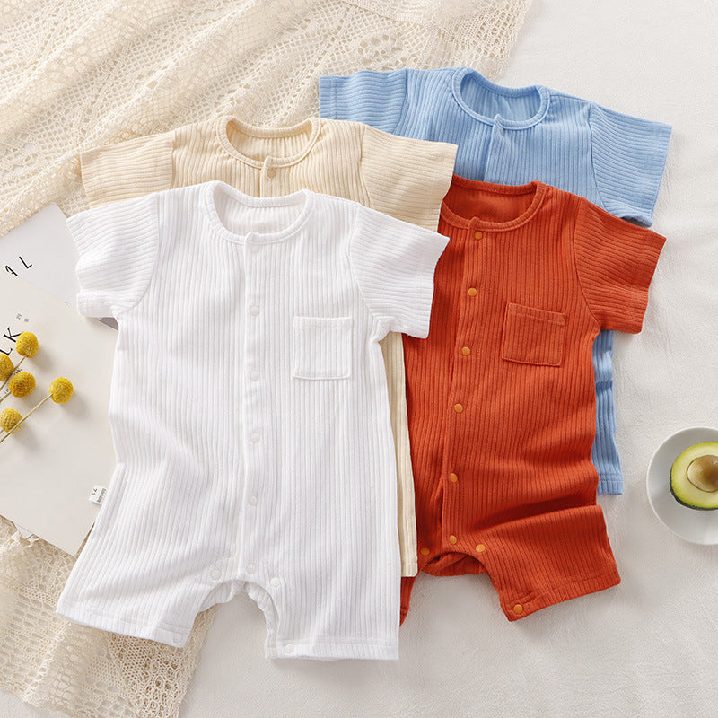 Cozy Cotton Baby Jumpsuit & Cardigan Set