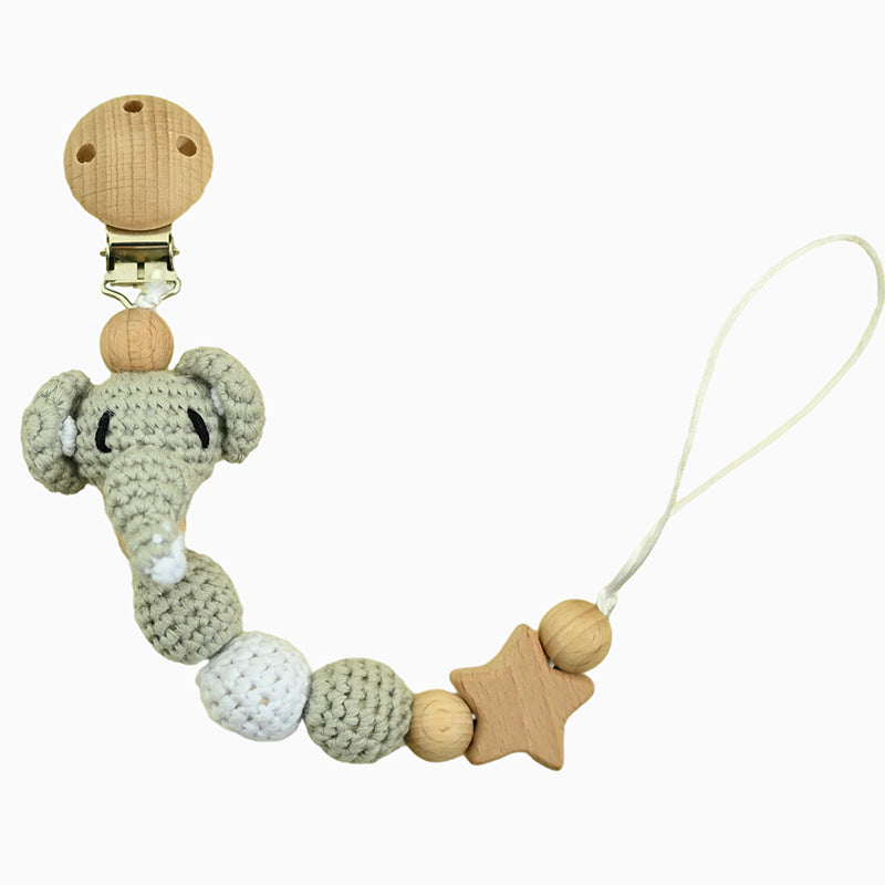 Adorable Baby Pacifier Chain with Fun Cartoon Animals